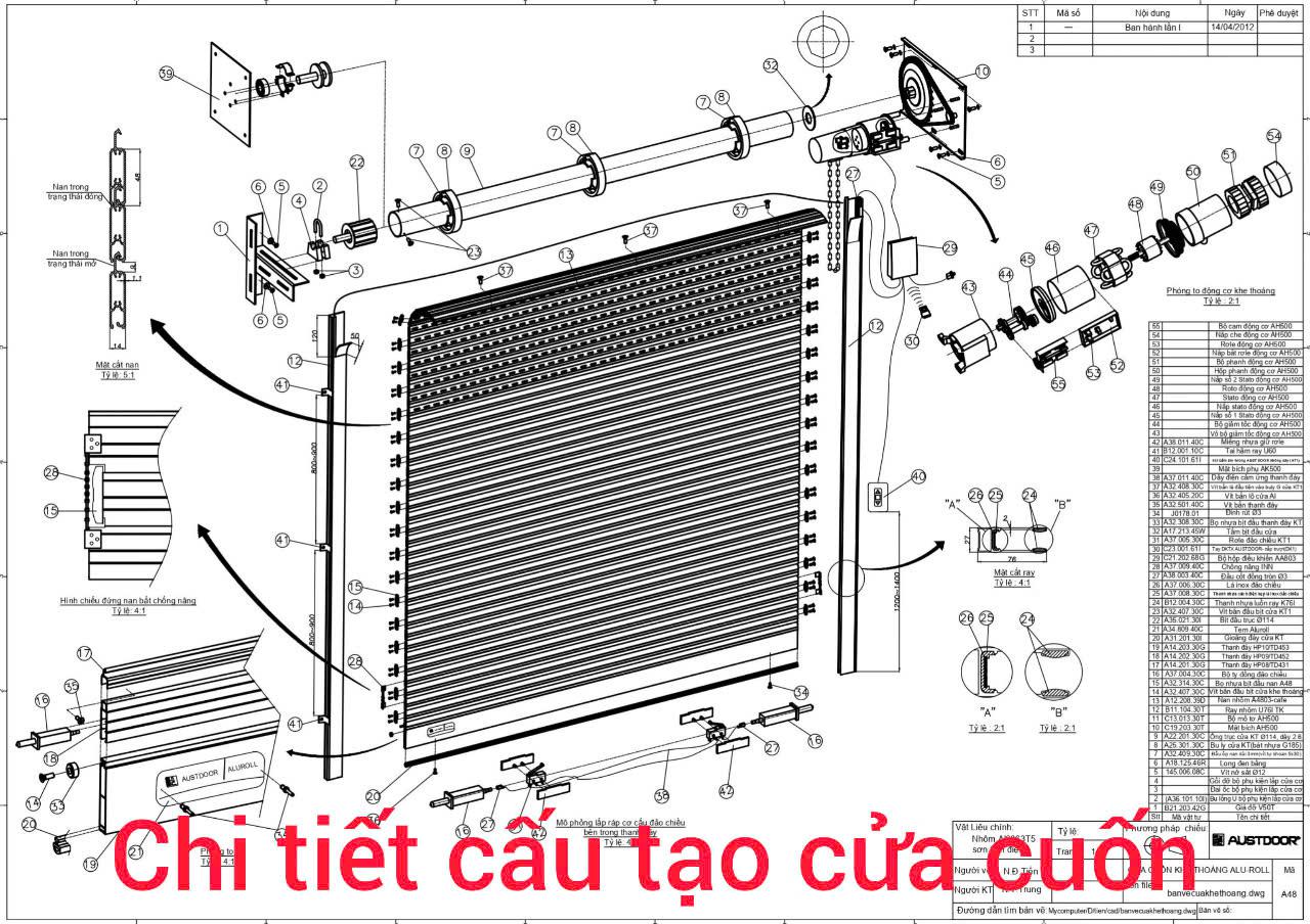 Cấu tạo cửa cuốn Điện Lưu ý khi lần đầu mua cửa cuốn