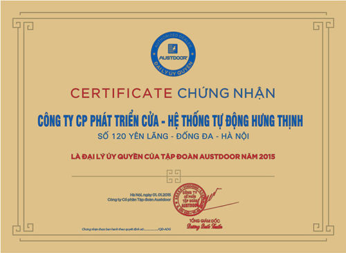 Đại lý uỷ quyền của Austdoor